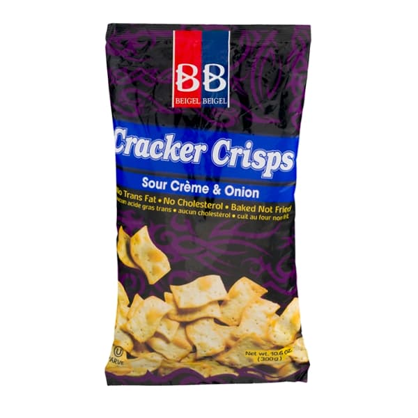 Beigel & Beigel Nish Nosh Snacks Crispy Baked Sour Cream & Onion