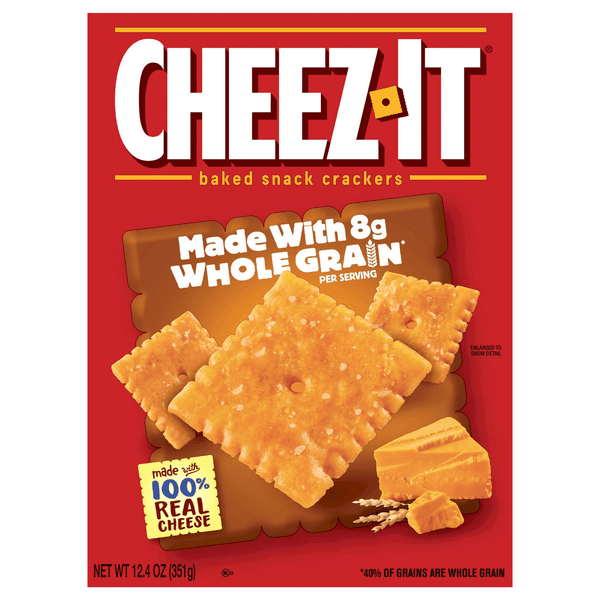 Cheez-It Cheese Crackers Baked Snack Made With Whole Grain