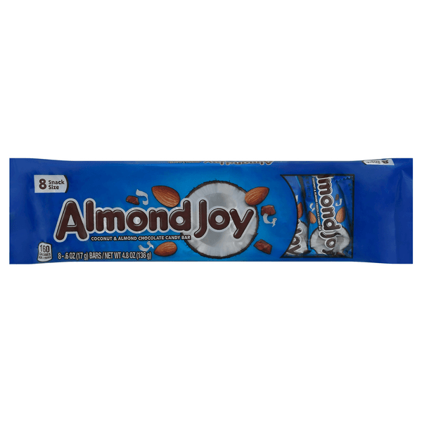 Almond Joy Coconut & Almond Chocolate Candy Bars Snack Size