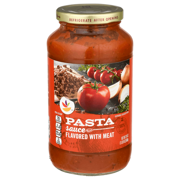 Stop & Shop Pasta Sauce Flavored With Meat