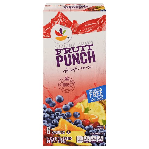 Stop & Shop Drink Mix Packets Fruit Punch Sugar Free