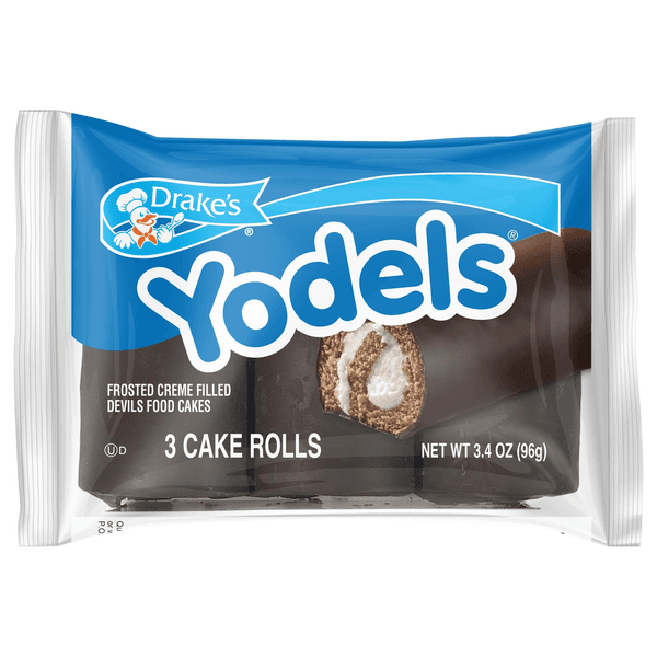 Drakes Yodels Cake Roll Devils Food