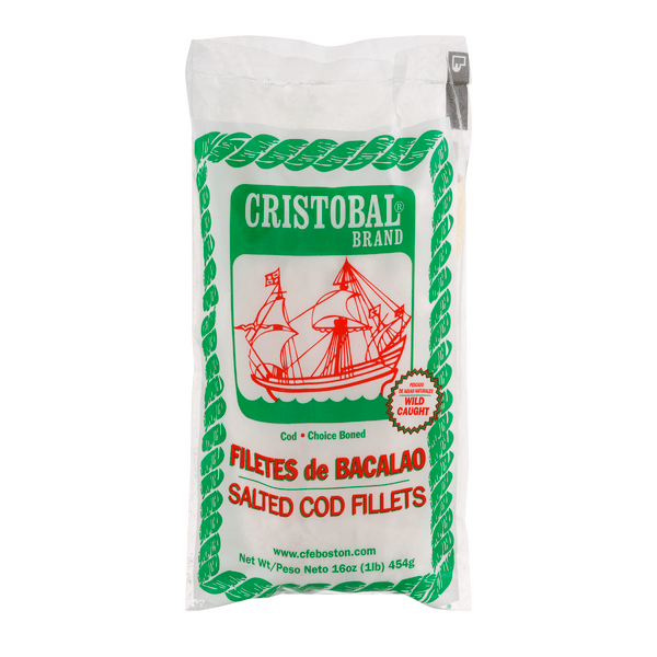 Cristobal Brand Wild Caught Salted Cod Fillets