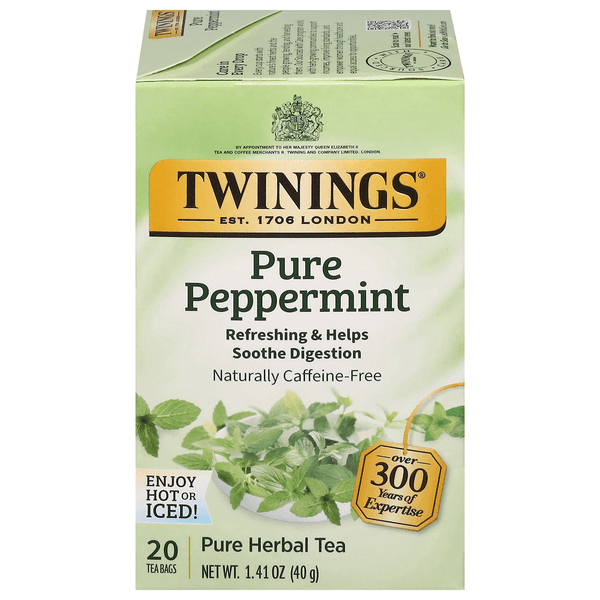 Twinings Of London Herbal Tea Caffeine Free Pure Peppermint