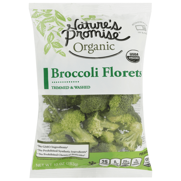 Nature'S Promise Organic Trimmed & Washed Broccoli Florets