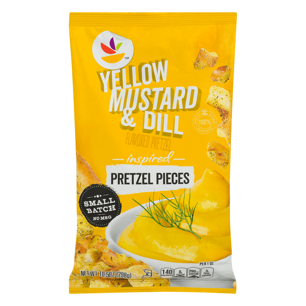 Giant Yellow Mustard & Dill Inspired Pretzel