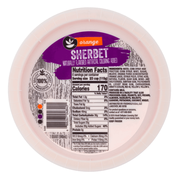 Stop & Shop Sherbet Orange