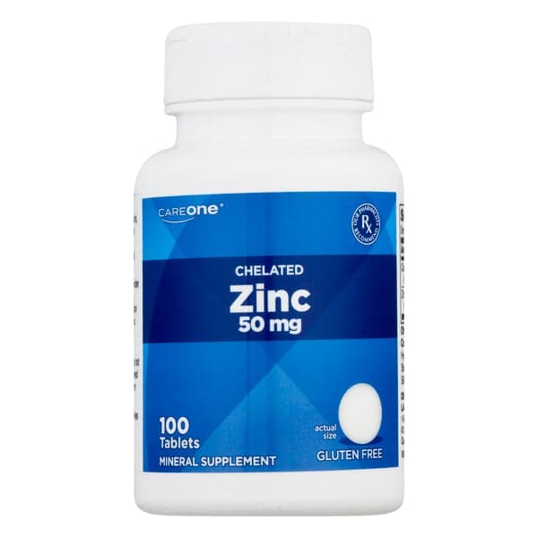 Careone Zinc Chelated Tablets Gluten Free