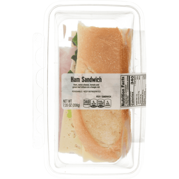 Stop & Shop Deli Sub Sandwich Ham & Cheese (Half