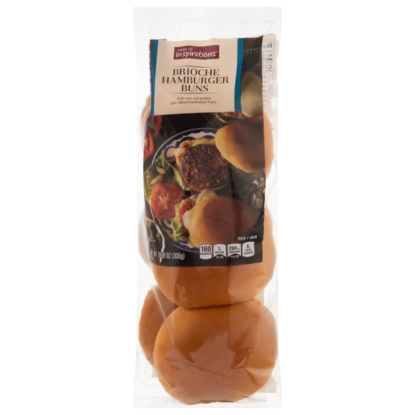 Taste Of Inspirations Bakery Brioche Hamburger Buns