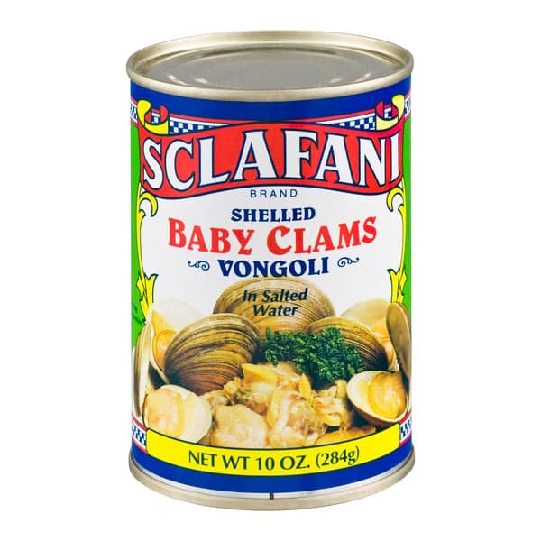 Sclafani Shelled Baby Clams In Salted Water