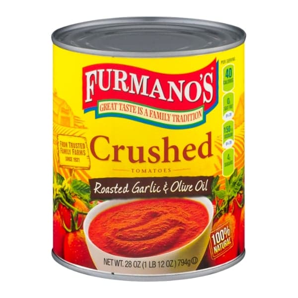Furmano'S Crushed Tomatoes With Roasted Garlic & Olive Oil
