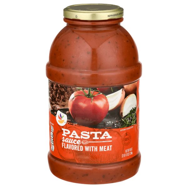 Our Brand Pasta Sauce Flavored With Meat