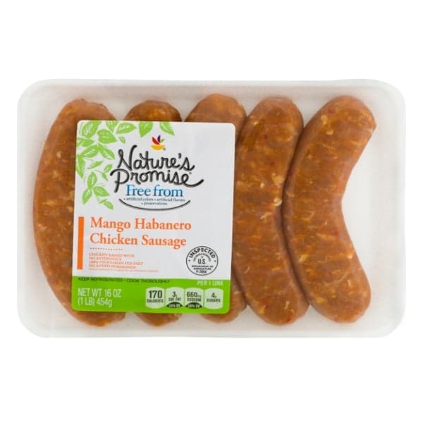 Nature'S Promise Free From Chicken Sausage Mango Habenero - Fresh