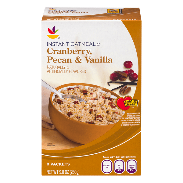 Stop & Shop Instant Oatmeal Cranberry Pecan & Vanilla