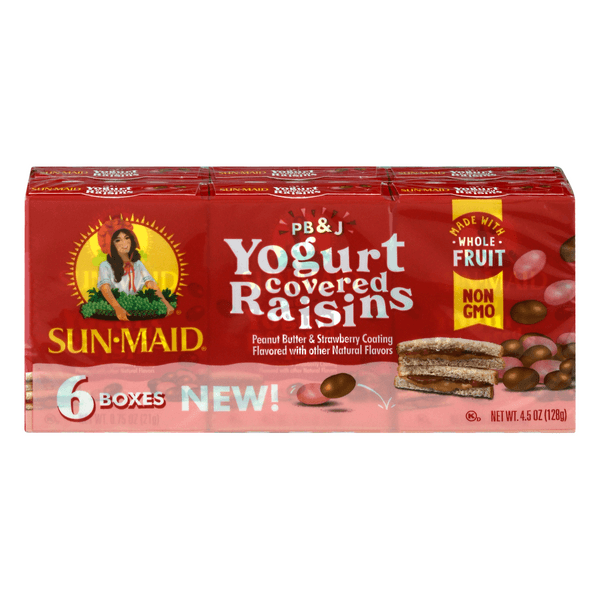 Sun Maid Yogurt Covered Raisins Peanut Butter & Strawberry Coating