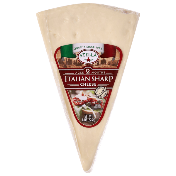Stella Italian Sharp Cheese Aged 2 Months Wedge