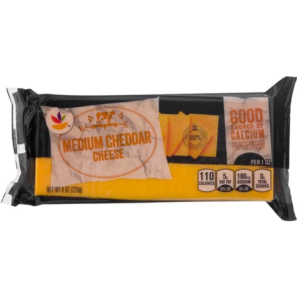 Our Brand Medium Yellow Cheddar Cheese Block