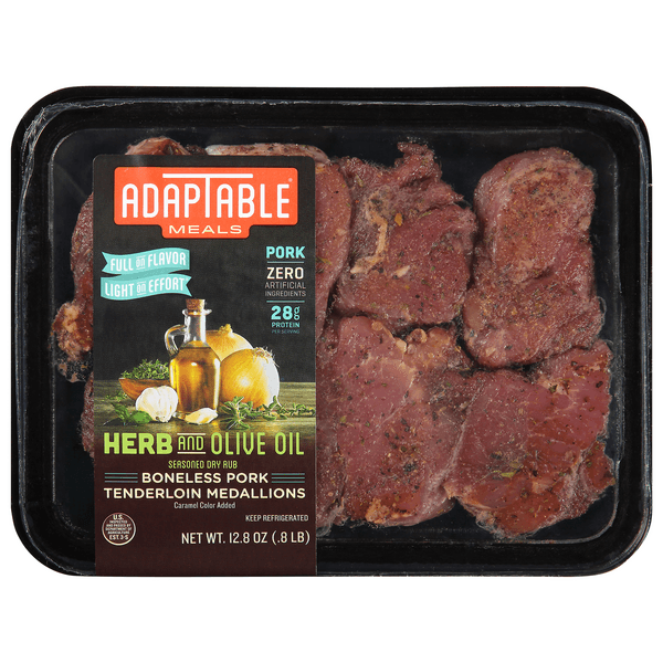 Adaptable Meals Herb & Olive Oil Boneless Pork Tenderloin Medallions