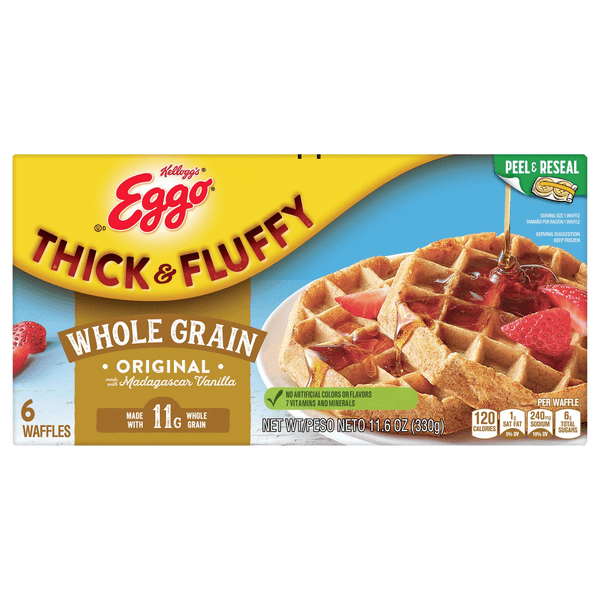 Eggo Thick And Fluffy  Waffles Breakfast Original