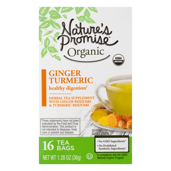 Nature'S Promise Organic Ginger Turmeric Digestion Herbal