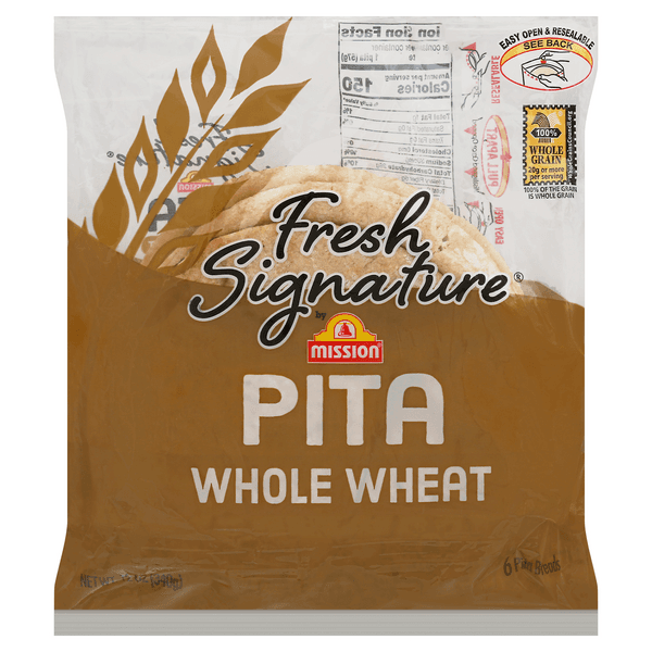 Mission Fresh Signature Whole Wheat Pita Bread
