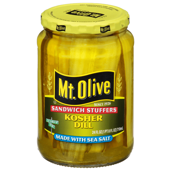 Mt. Olive Sandwich Stuffers Kosher Dill Pickles With Sea Salt
