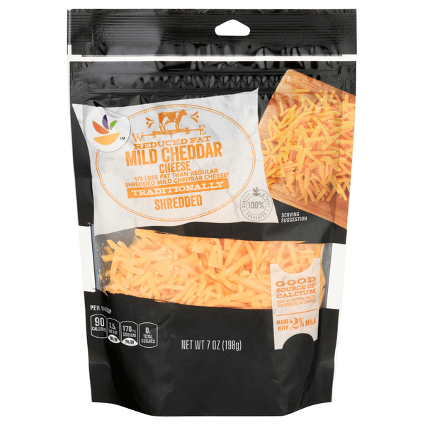 Stop & Shop Cheddar Cheese Mild 2% Reduced Fat Traditionally Shredded