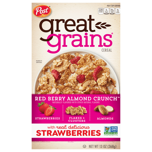 Post Great Grains Cereal Red Berry Almond Crunch