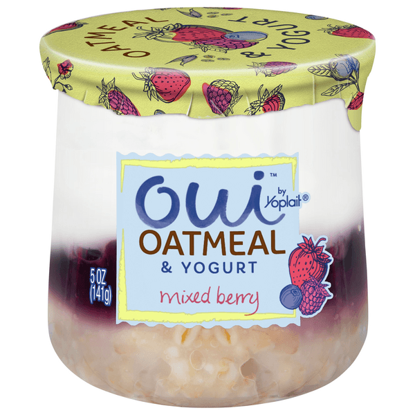 Oui By Yoplait Oatmeal & Yogurt Mixed Berry