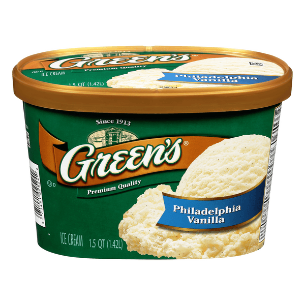 Green'S Premium Quality Ice Cream Philadelphia Vanilla