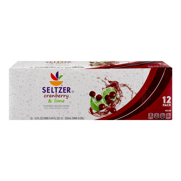 Our Brand Seltzer Water Cranberry & Lime