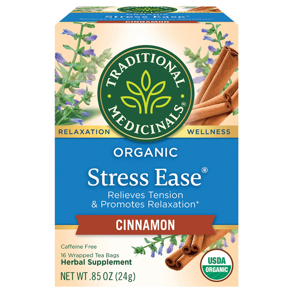 Traditional Medicinals Organic Stress Ease Cinnamon Herbal