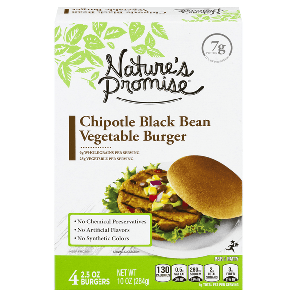 Nature'S Promise Chipotle Black Bean Veggie Burgers