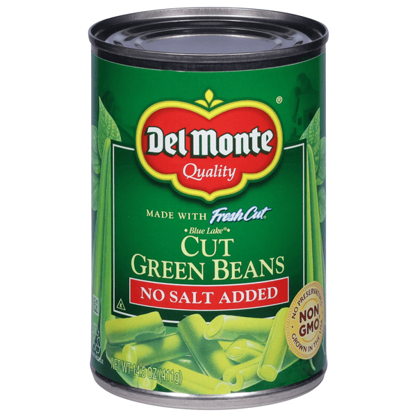Del Monte Fresh Cut Green Beans Cut Blue Lakeno Salt Added