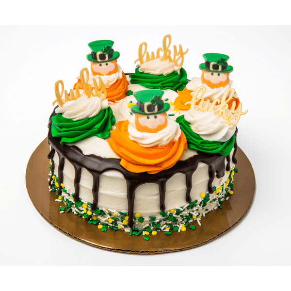 Stop & Shop Bakery Triple Layer St. Patrick'S Day Gold Cake