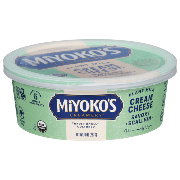 Miyoko'S Creamery Savory Scallion Cultured Vegan Cream Cheese