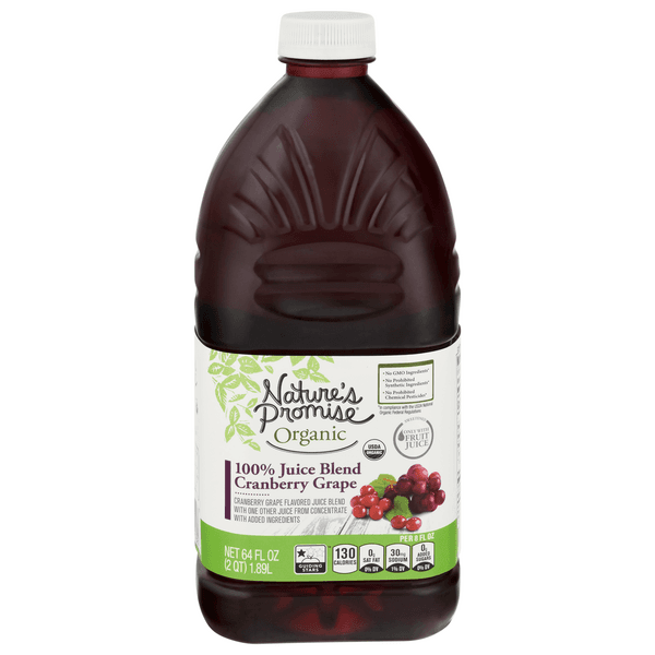 Nature'S Promise Organic Cranberry Grape Juice