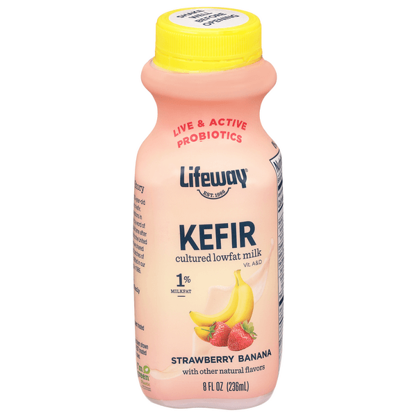 Lifeway Probiotic Low Fat Strawberry Banana Kefir