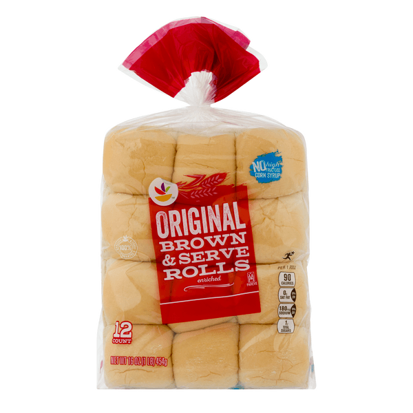 Stop & Shop Brown & Serve Rolls White