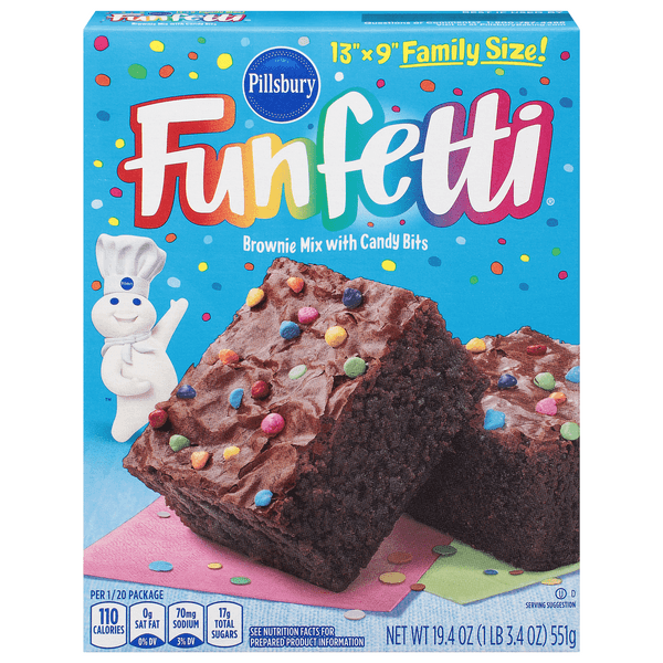 Pillsbury Funfetti Brownie Mix Chocolate Fudge