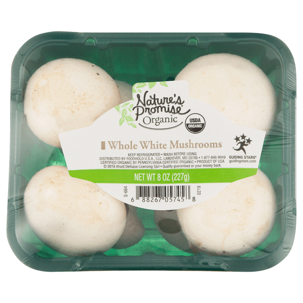Nature'S Promise Organic Whole White Mushrooms