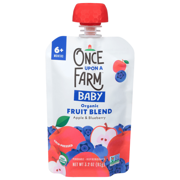Once Upon A Farm Baby Organic Fruit Blend Apple & Blueberry