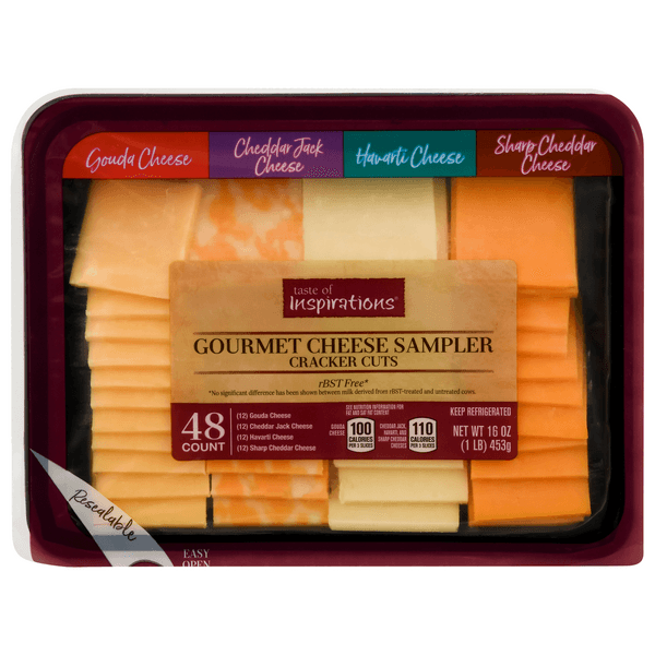 Taste Of Inspirations Gourmet Cheese Sampler Cracker Cuts