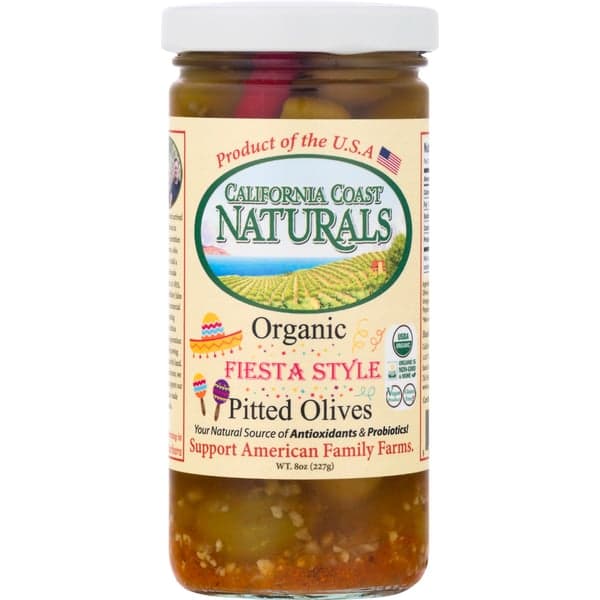 California Coast Naturals Olives Pitted Fiesta Style Organic