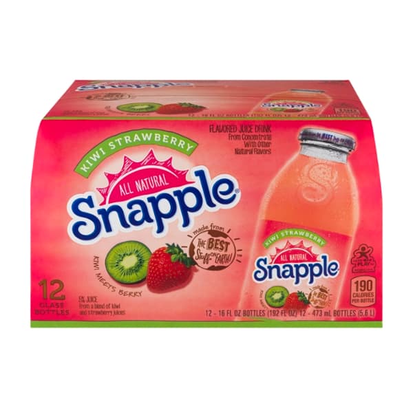 Snapple Kiwi Strawberry Juice Drink All Natural