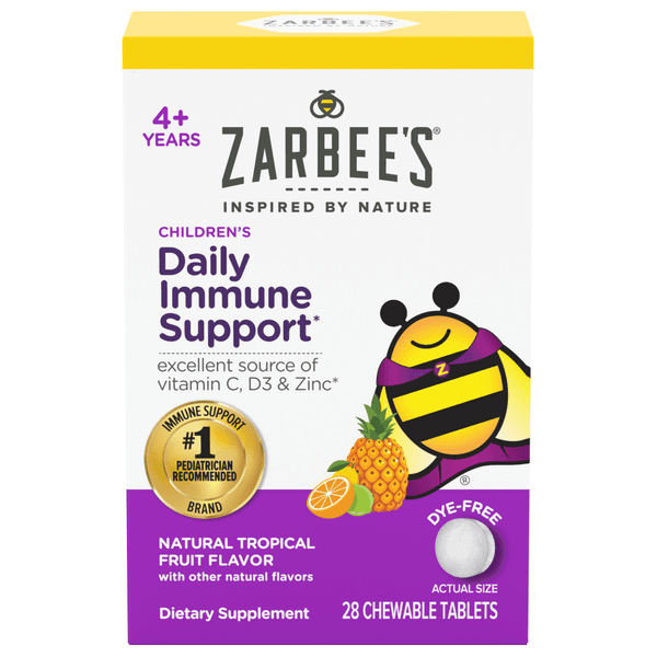 Zarbee'S Children'S Daily Tropical Fruit Flavor Immune Support