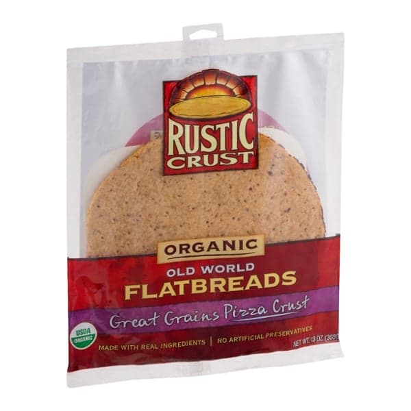 Rustic Crust Old World Flatbreads Pizza Crust Great Grains Organic