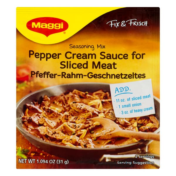 Maggi Pepper Cream Sauce For Sliced Meat Seasoning Mix