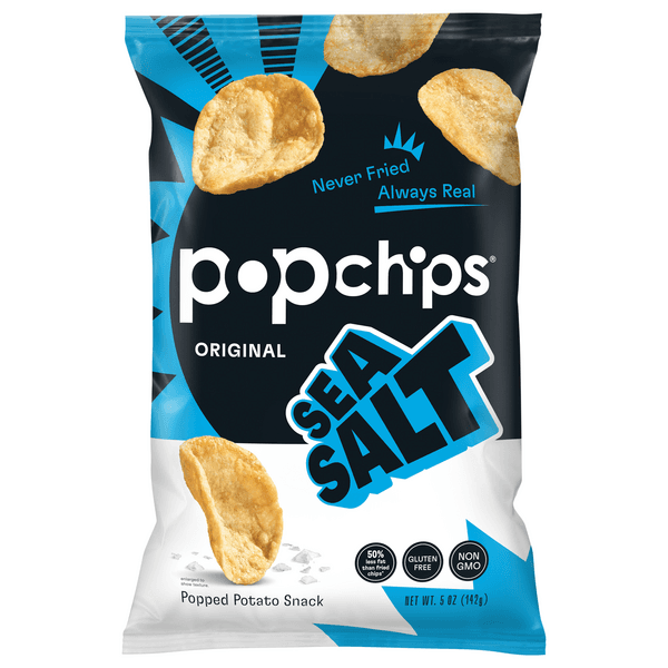 Popchips Popped Chip Snack Potato Sea Salt